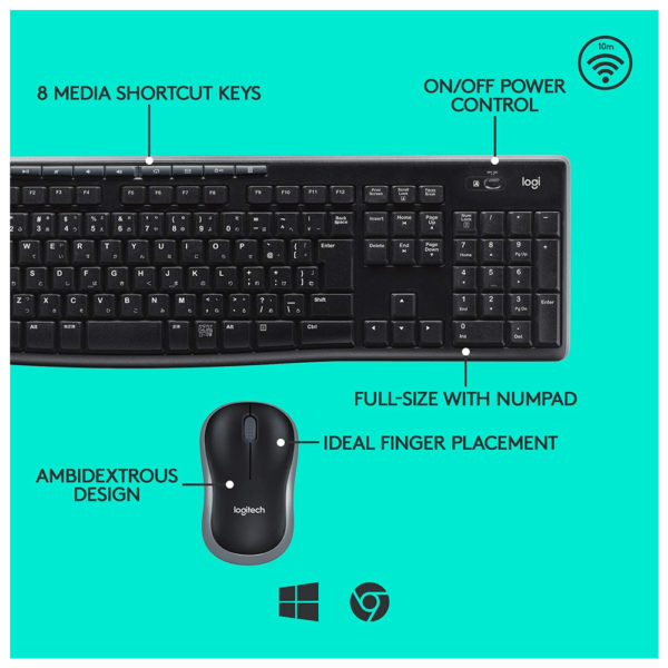 logitech wireless keyboard MK270-alameencomputers